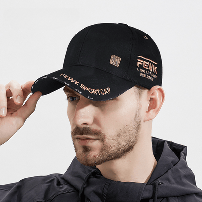 Unisex Breathable Cotton Baseball Cap with Metal Vent Eyelets