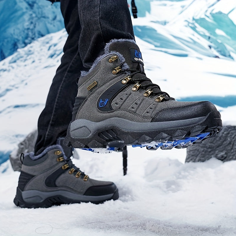 Winter Plus Velvet Warm Outdoor Hiking Shoes Men And Women Casual Sports Shoes Couples Large Size Shoes