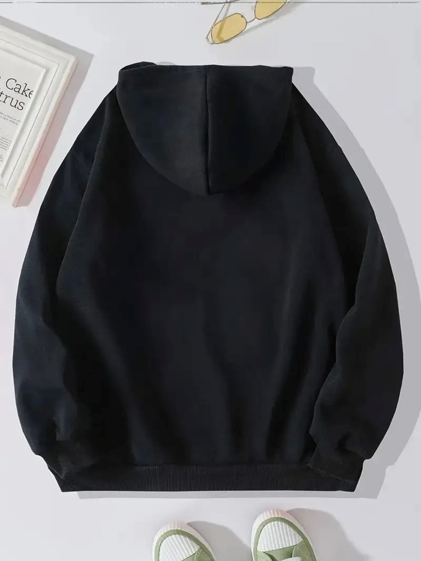 Women'S Cozy Fleece-Lined Hoodie with Heart & Butterfly Print - Long Sleeve, Warm Pullover for Fall & Winter, Machine Washable, Soft, Casual Outdoor Wear, & Camping, All-Season Comfort, Casual Winter Wear | Cozy Hoodie | Soft