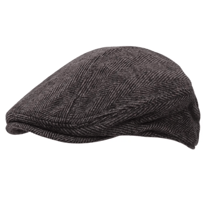 Men'S Knit Fabric Flat Cap - Textile Material ≥80%, Herringbone Pattern, Hand Wash/Dry Clean, Leisure Sun Hat, Mixed Color (1-Pack)