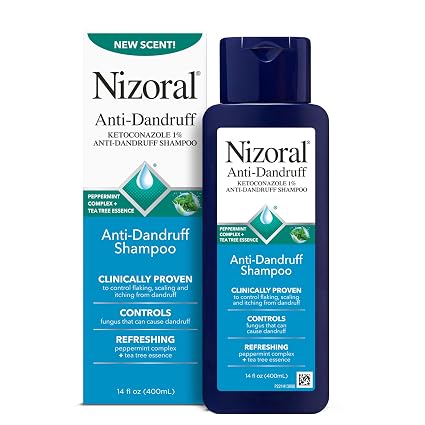 Nizoral Anti-Dandruff Shampoo with Ketoconazole 1%, Peppermint