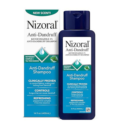 Nizoral Anti-Dandruff Shampoo with Ketoconazole 1%, Peppermint