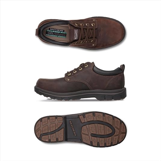 Skechers Men's Smooth Toe Oxford Dress Shoes