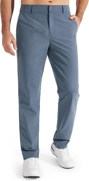 Men's Stretch Golf Pants Lightweight Casual Work Trousers
