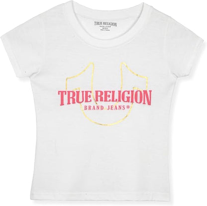Girls Denim Shorts and Graphic Tee Set for Summer