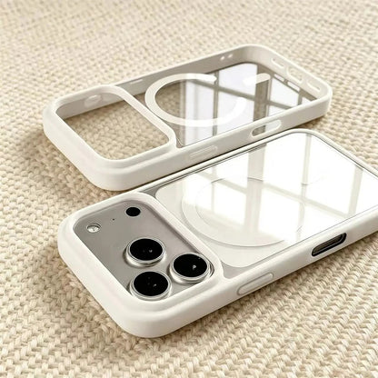 Magnetic Transparent Phone Case for iPhone 18 Pro Max with Wireless Ch
