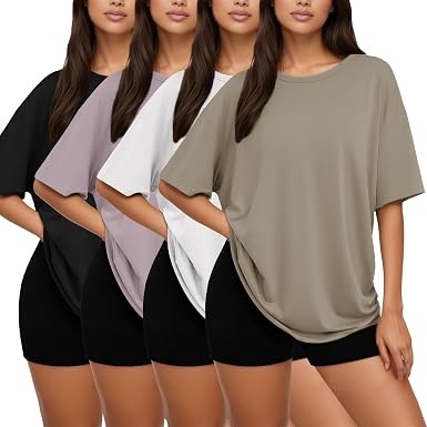Siimcuzy Oversized Loose Fit Women's Summer T-Shirts