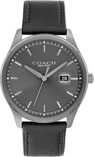 Men's Oliver Quartz Watch 41mm with Leather Strap