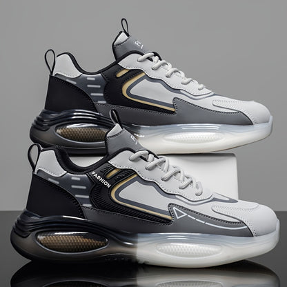 Men's All-Season Casual Outdoor Sneakers with Lace-Up Design