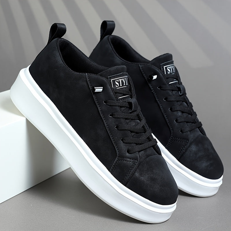 Unisex Platform Sneakers with Height Increase – Minimalist Low-Top Lac