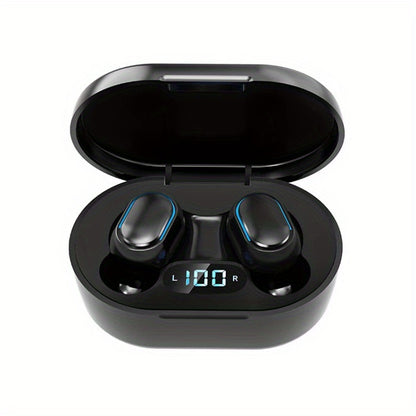High-Quality E7S TWS Wireless Sport Headphones with LED Display, HiFi Stereo, Noise Reduction for Calls, Wireless Connectivity - USB Rechargeable, Earbuds, Headset