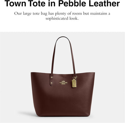 Coach Town Women's Leather Tote Bag