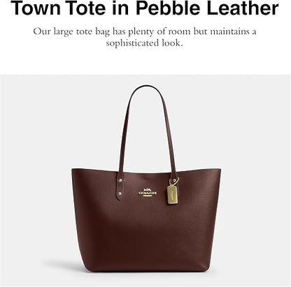 Coach Town Women's Leather Tote Bag