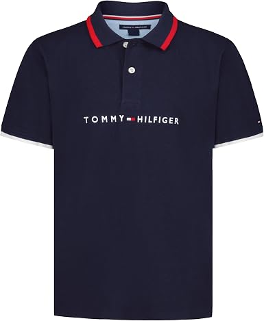 Tommy Hilfiger Boys' Short Sleeve Polo Shirt – Soft Pique Fabric