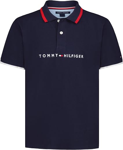 Tommy Hilfiger Boys' Short Sleeve Polo Shirt – Soft Pique Fabric