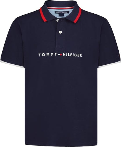 Tommy Hilfiger Boys' Short Sleeve Polo Shirt – Soft Pique Fabric