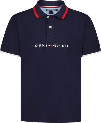 Tommy Hilfiger Boys' Short Sleeve Polo Shirt – Soft Pique Fabric