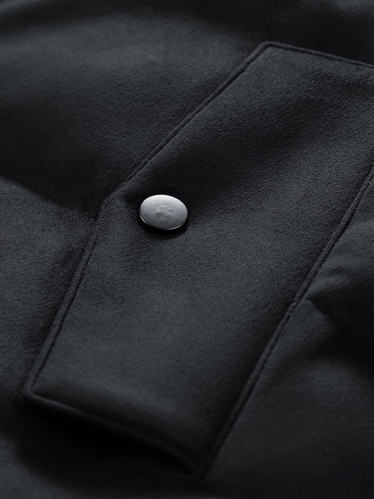 779 Men's Fashion Casual Trendy Thickened Winter Personality Letter Warm Jacket