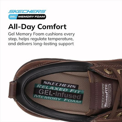Skechers Men's Smooth Toe Oxford Dress Shoes