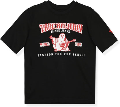 True Religion տղաների գրաֆիկական բամբակյա շապիկ՝ ոճային, ամենօրյա