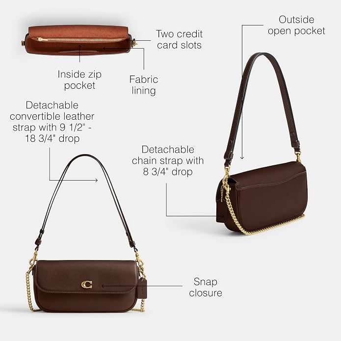 Coach Brook Women's Chain Flap Crossbody Bag