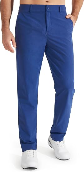 Men's Stretch Golf Pants Lightweight Casual Work Trousers
