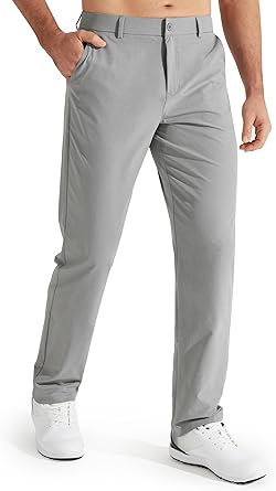 Men's Stretch Golf Pants Lightweight Casual Work Trousers