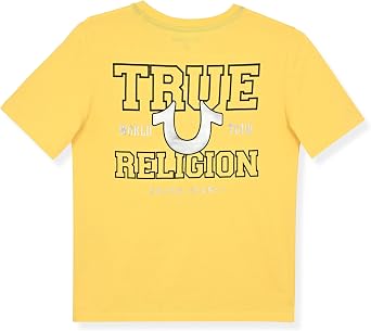 True Religion տղաների գրաֆիկական բամբակյա շապիկ՝ ոճային, ամենօրյա
