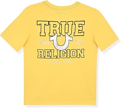 True Religion տղաների գրաֆիկական բամբակյա շապիկ՝ ոճային, ամենօրյա