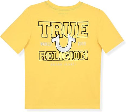 True Religion տղաների գրաֆիկական բամբակյա շապիկ՝ ոճային, ամենօրյա