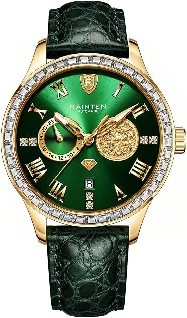 RAINTEN Men's Automatic Stainless Steel Dress Watch