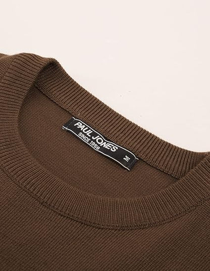 Men's Striped Crewneck Pullover Sweater by PJ PAUL JONES