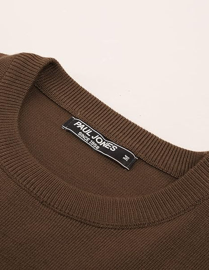 Men's Striped Crewneck Pullover Sweater by PJ PAUL JONES