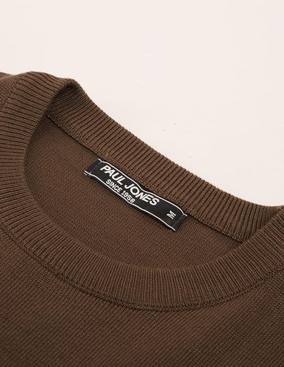 Men's Striped Crewneck Pullover Sweater by PJ PAUL JONES