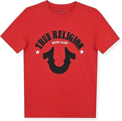 True Religion տղաների գրաֆիկական բամբակյա շապիկ՝ ոճային, ամենօրյա