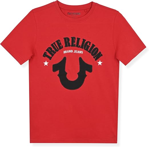 True Religion տղաների գրաֆիկական բամբակյա շապիկ՝ ոճային, ամենօրյա