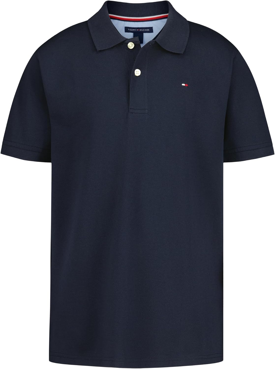 Tommy Hilfiger Boys' Short Sleeve Polo Shirt – Soft Pique Fabric