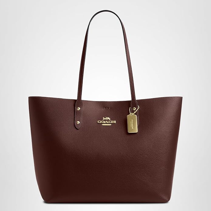 Coach Town Women's Leather Tote Bag