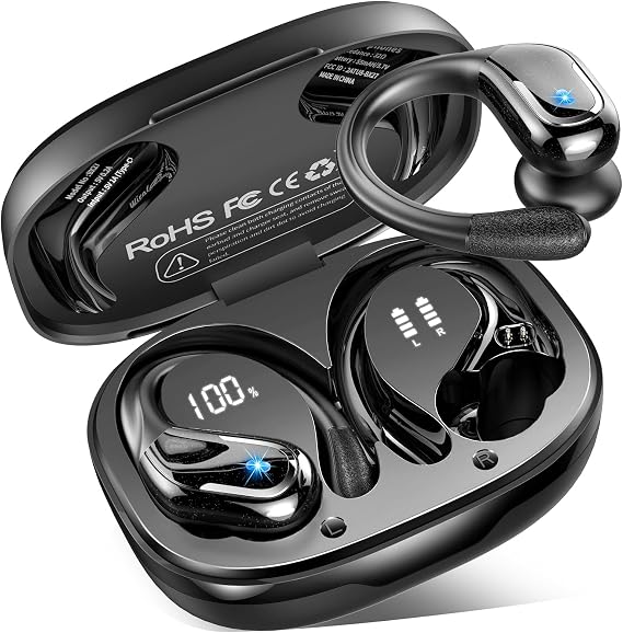 Անլար սպորտային ականջակալներ Bluetooth 5.4՝ 75 ժամ աշխատաժամանակով