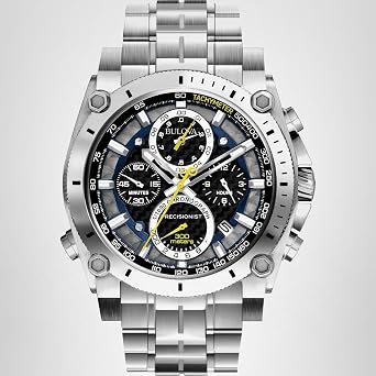 Bulova տղամարդկանց Icon քվարց ժամացույց-քրոնոգրաֆ կոր բյուրեղապակիով