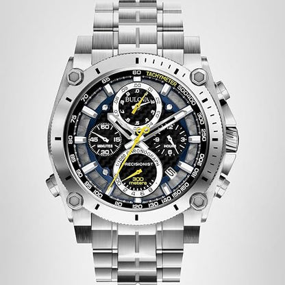 Bulova Men's Icon Quartz Chronograph Watch with Curved Crystal