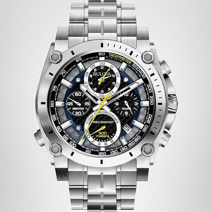 Bulova Men's Icon Quartz Chronograph Watch with Curved Crystal