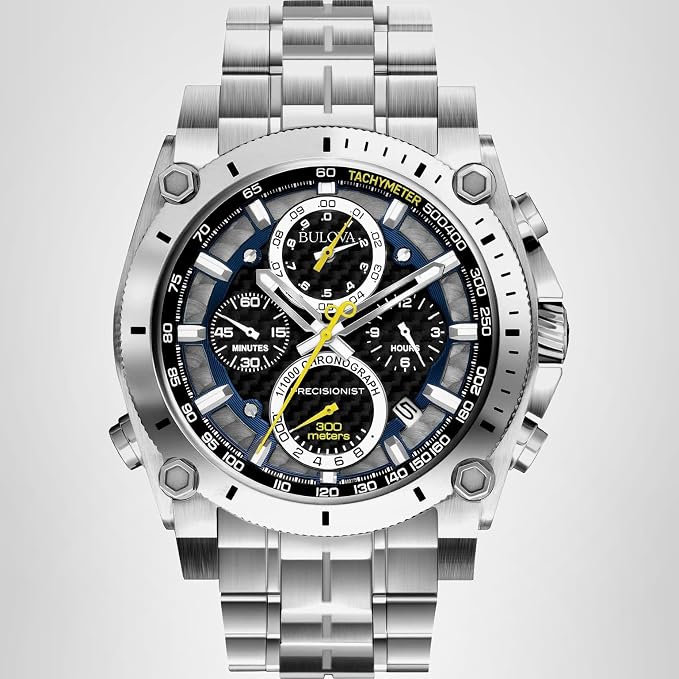 Bulova Men's Icon Quartz Chronograph Watch with Curved Crystal