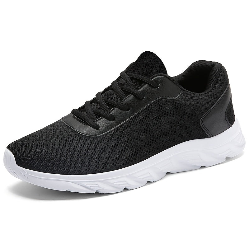 Sneakers, Men's Lightweight Breathable Walking Shoes Suitable for Running & Casual - Low-Top Sneators with Lace-Up Closure, Cushioned EVA Sole & MD Outsole - Minimalist Athletic Footwear for Gym, Travel, Daily Wear - ayq