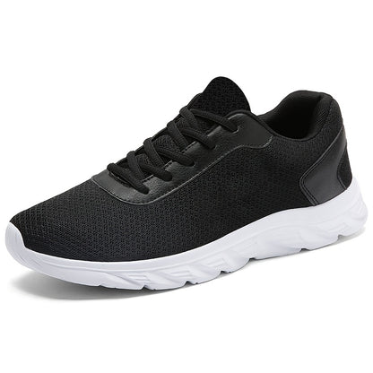 Sneakers, Men's Lightweight Breathable Walking Shoes Suitable for Running & Casual - Low-Top Sneators with Lace-Up Closure, Cushioned EVA Sole & MD Outsole - Minimalist Athletic Footwear for Gym, Travel, Daily Wear - ayq