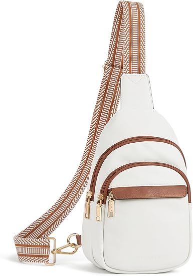 Women's Leather Sling Crossbody Bag - Travel Fanny Pack