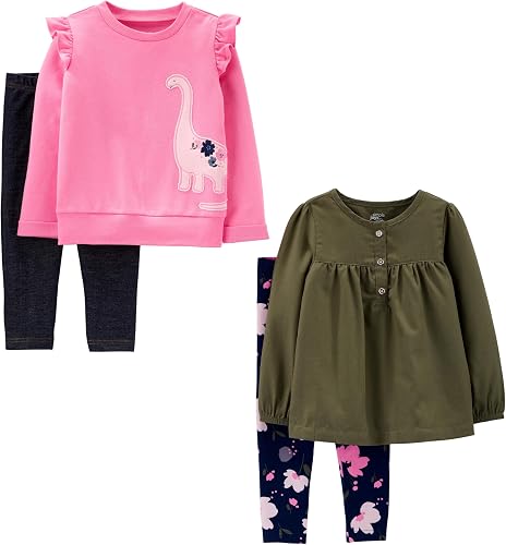 Simple Joys Girls 4-Piece Playwear Set - Soft & Versatile
