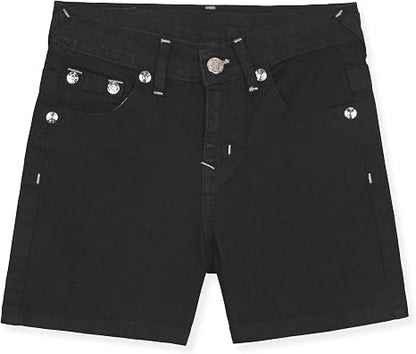 Girls Denim Shorts and Graphic Tee Set for Summer Style