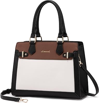LOVEVOOK Women's PU Leather Tote Satchel Handbag