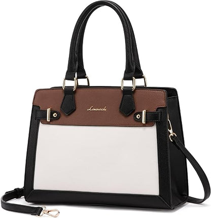 LOVEVOOK Women's PU Leather Tote Satchel Handbag